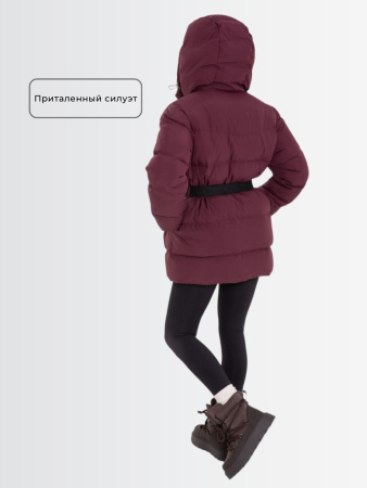 Пуховик женский зимний CRUSH Бордовый